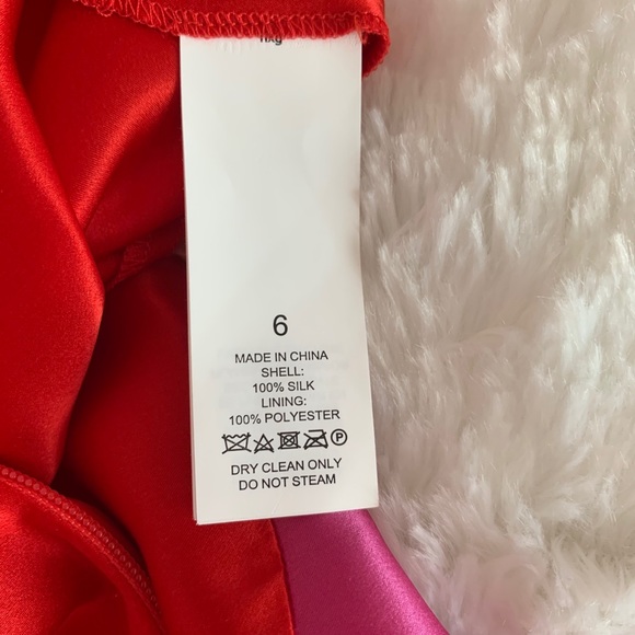 🎉HP🎉NWT! Kate Spade Colorblock Fluid Silk Skirt size 6 - Picture 11 of 11
